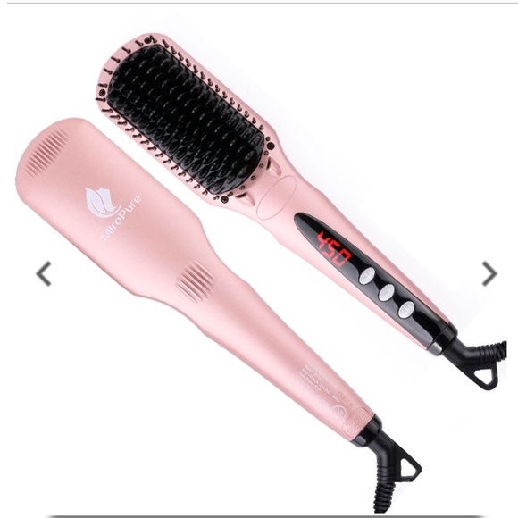 how to use miropure hair straightener brush
